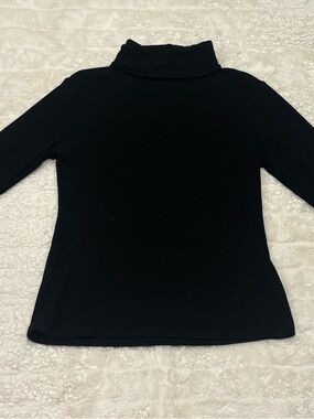 Trendy Queen Black Long Sleeve Turtleneck – Size Small – Buttery Soft Basic